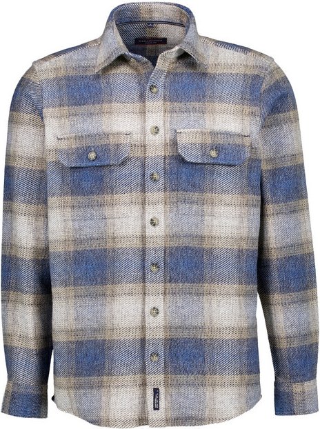 CasaModa Herren Overshirt beige kariert