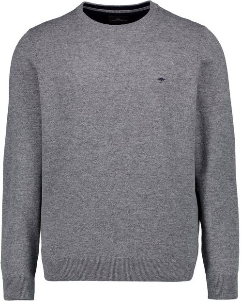 Fynch-Hatton Herren Pullover grau unifarben