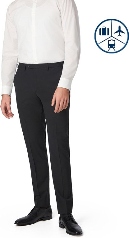 DIGEL Herren Hosen schwarz Slim Fit