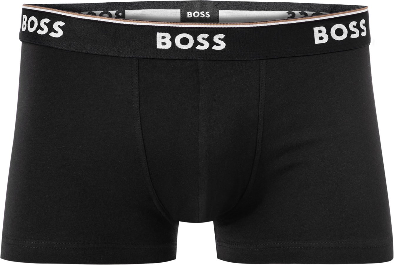 Thumbnail - BOSS Black Herren Trunks schwarz Baumwolle & Mix unifarben