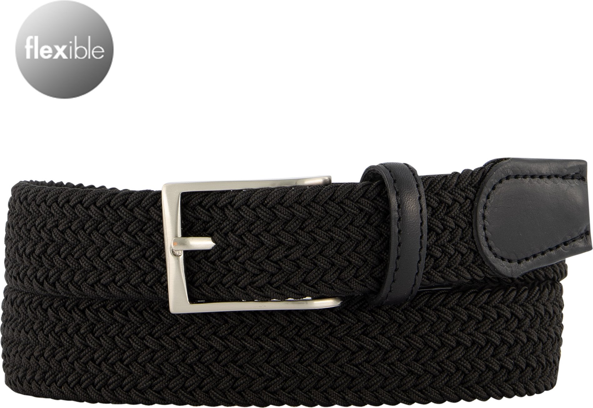 Thumbnail - Lindenmann Herren Gürtel schwarz Textil