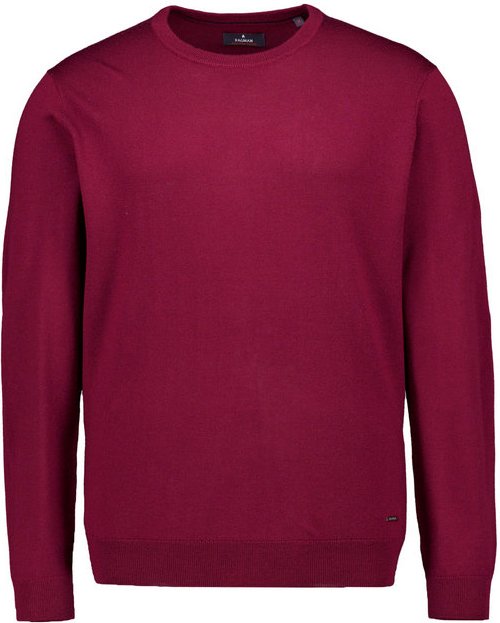 RAGMAN Herren Pullover rot unifarben