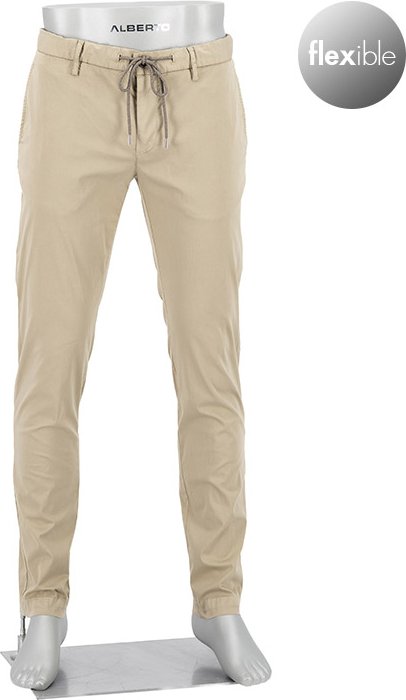 Alberto Golf Herren Golfhose beige Slim Fit