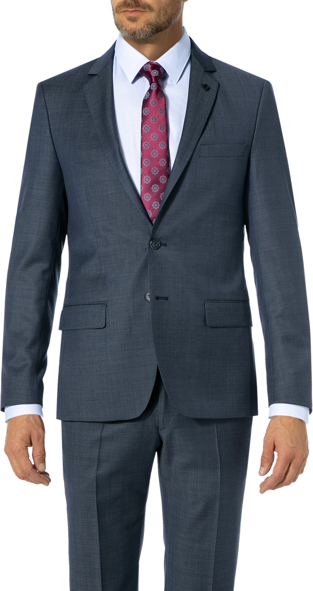 KARL LAGERFELD Herren Sakko blau meliert