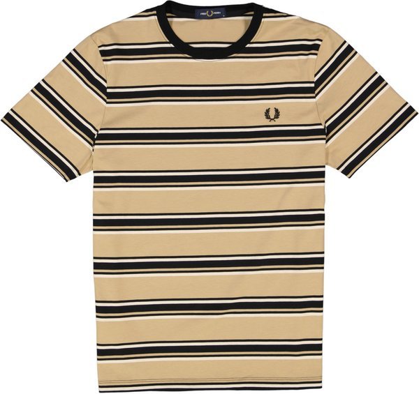 Fred Perry Herren T-Shirt beige gestreift