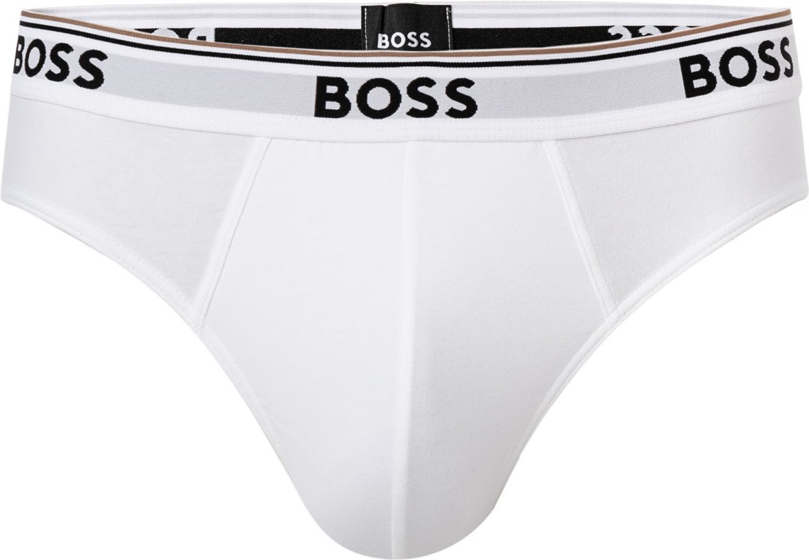 BOSS Black Herren Slips weiß Baumwolle & Mix unifarben