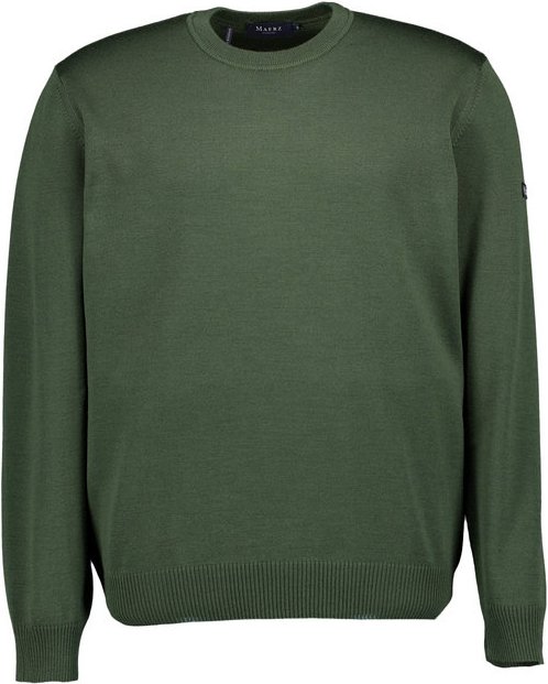 Thumbnail - MAERZ Muenchen Herren Pullover grün unifarben