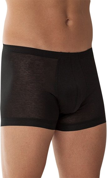 Zimmerli Herren Pant schwarz Merc. Baumwolle unifarben