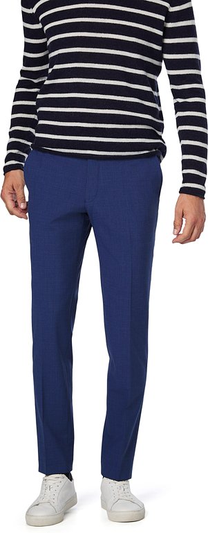 Pierre Cardin Herren Hose blau meliert