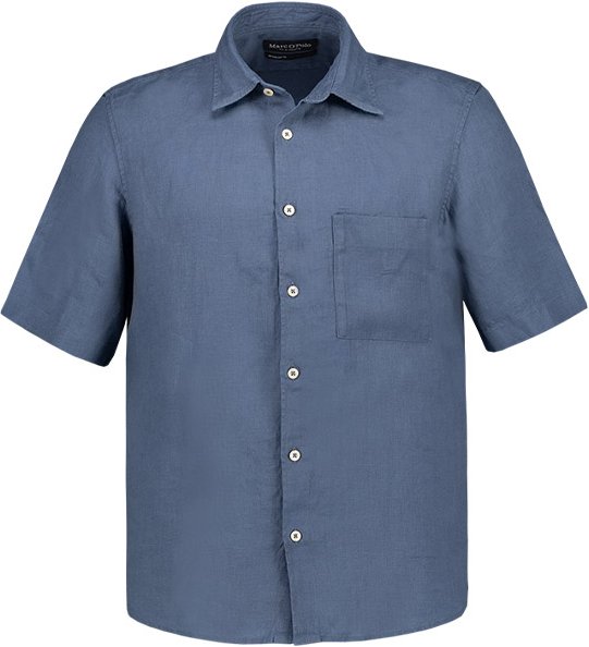 Thumbnail - Marc O'Polo Herren Kurzarmhemd blau