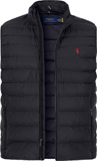Polo Ralph Lauren Herren Steppweste schwarz unifarben