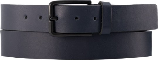 Lindenmann Herren Gürtel blau Glattleder