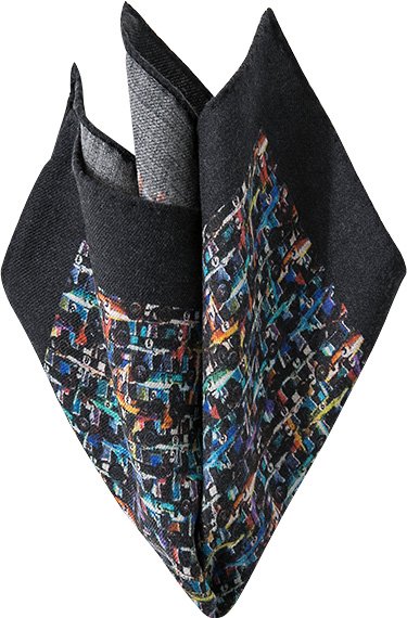 ETON Herren Einstecktuch mehrfarbig Gemustert