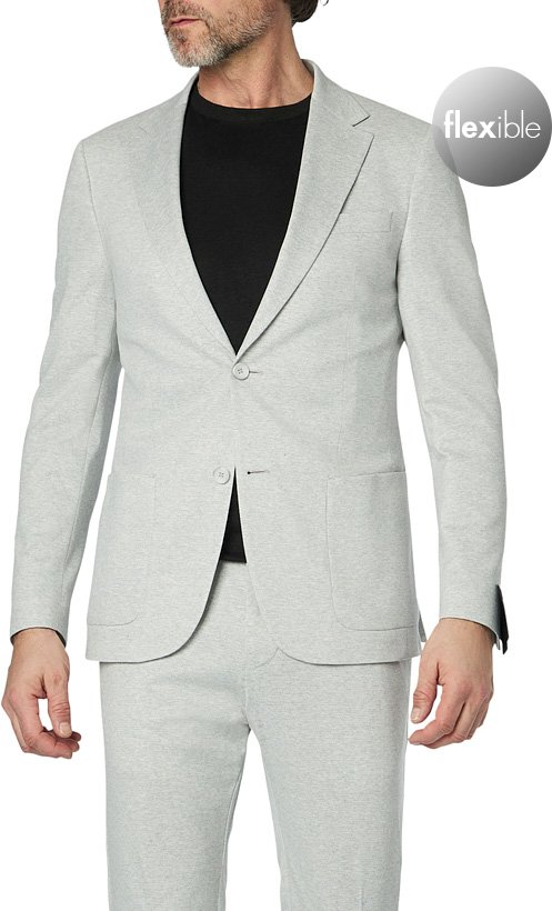 Strellson Herren Sakko grau meliert Slim Fit