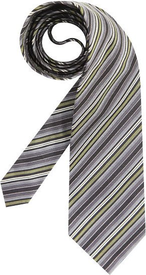KENZO Herren Krawatte grau College-Streifen