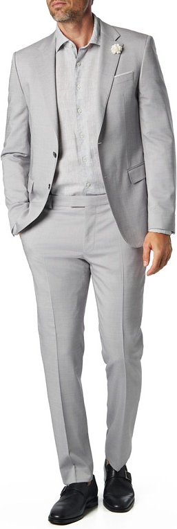 JOOP! Herren Anzug grau meliert Slim Fit