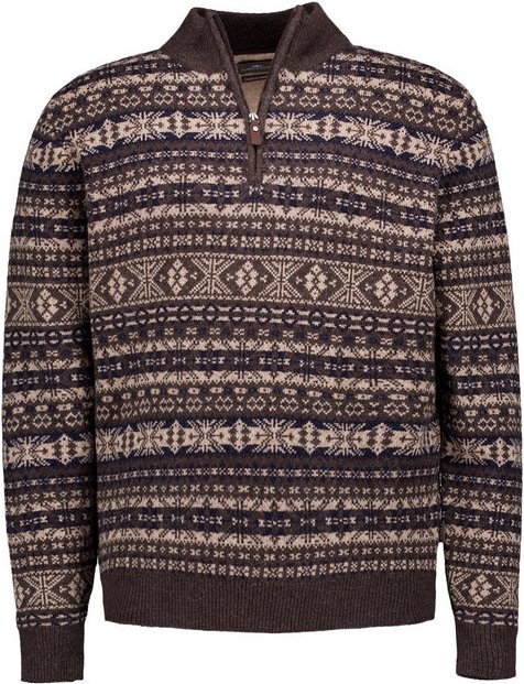 Thumbnail - Fynch-Hatton Herren Troyer braun Gemustert,Norweger