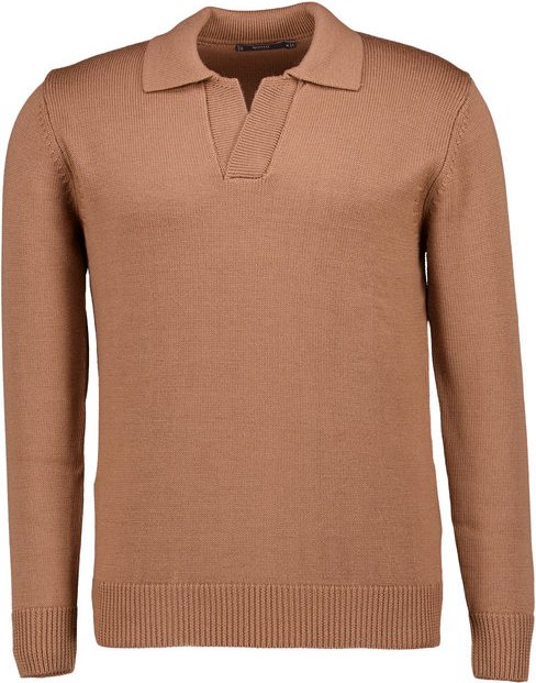 BOGGI MILANO Herren Pullover braun unifarben