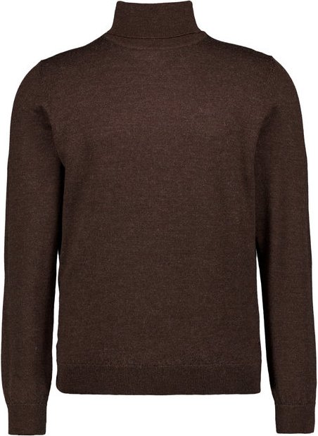 Thumbnail - Fynch-Hatton Herren Rollkragenpullover braun unifarben