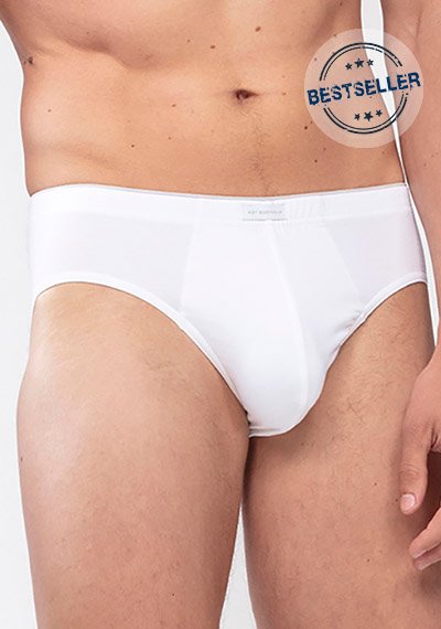 Mey Herren Slip weiß Baumwolle & Mix unifarben