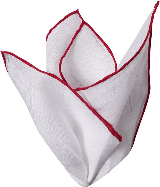 Ascot Herren Einstecktuch weiß