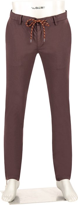 Alberto Herren Hosen braun Slim Fit