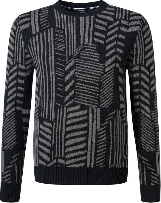 JOOP! Herren Pullover grau Gemustert