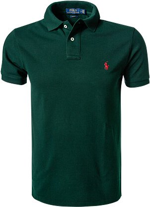 Thumbnail - Polo Ralph Lauren Herren Polo-Shirt grün Slim Fit