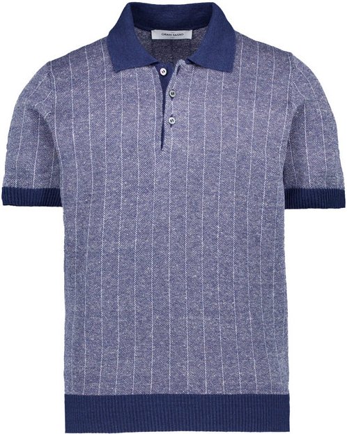 Gran Sasso Herren Polo-Shirt blau