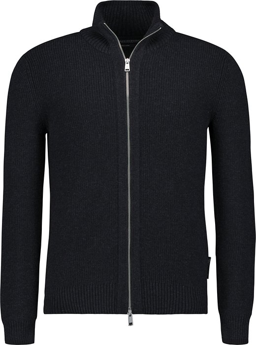 Marc O'Polo Herren Cardigan grau unifarben
