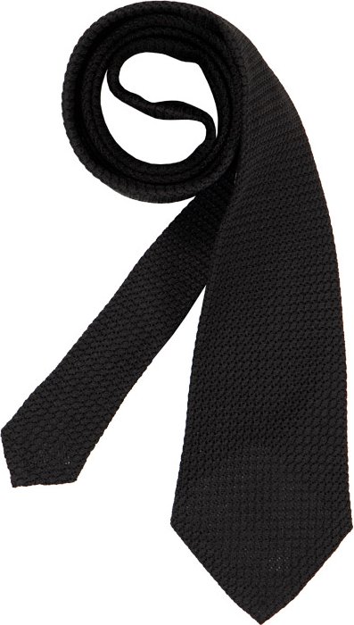 ETON Herren Krawatte schwarz Gemustert