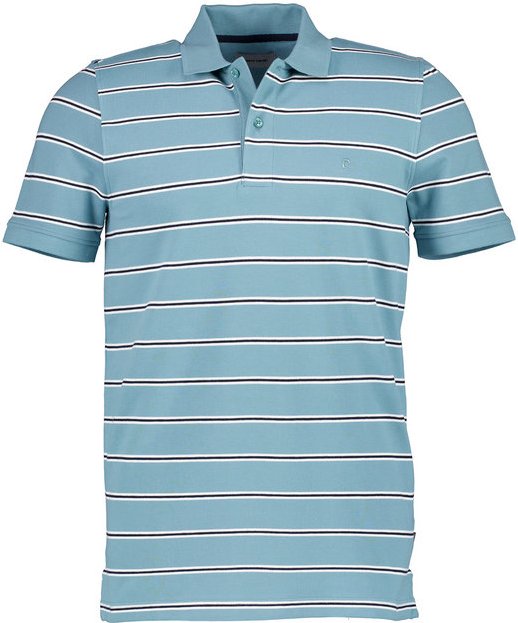 Pierre Cardin Herren Polo-Shirt blau gestreift