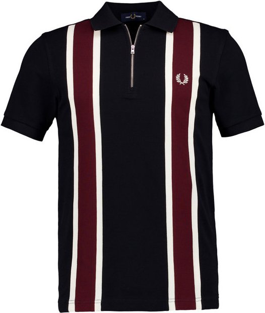 Fred Perry Herren Polo-Shirts rot gestreift