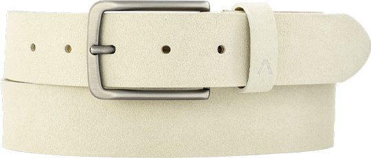 Alberto Herren Gürtel beige Veloursleder