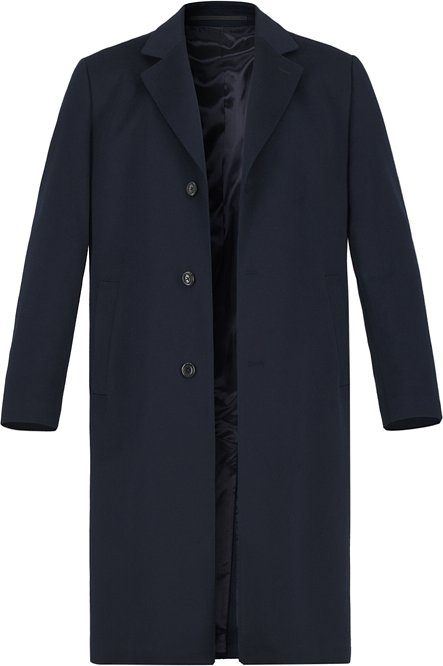DRESSLER Herren Mantel schwarz unifarben
