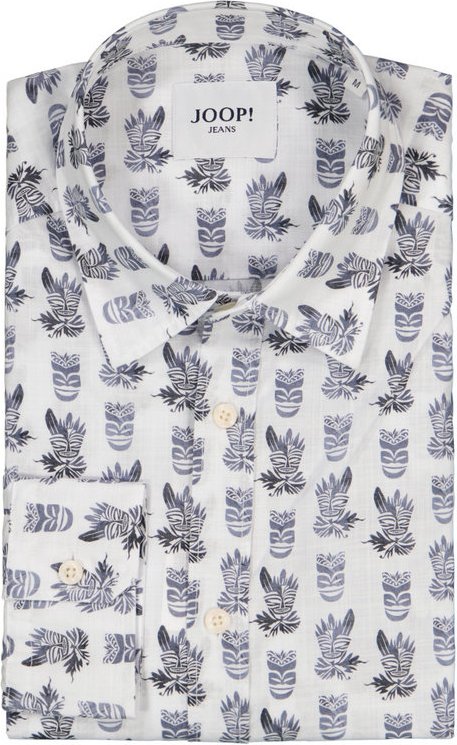 JOOP! Herren Hemd blau gemustert