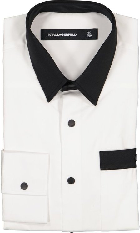 KARL LAGERFELD Herren Hemd weiß