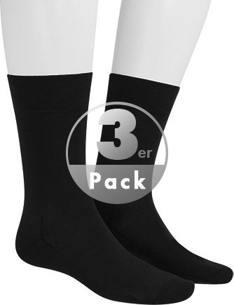 Thumbnail - Hudson Herren Socken schwarz Baumwolle & Mix unifarben