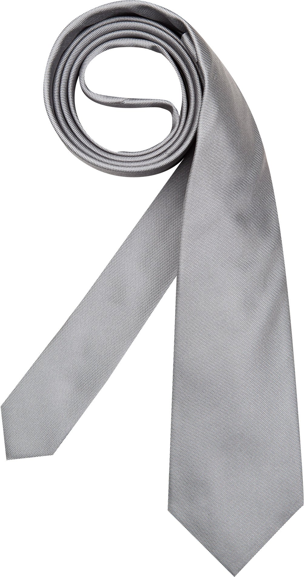 HECHTER PARIS Herren Krawatte grau unifarben