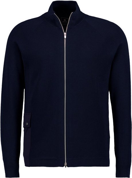 BOGGI MILANO Herren Pullover blau unifarben