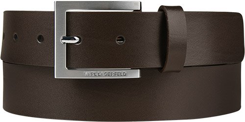 Thumbnail - KARL LAGERFELD Herren Gürtel braun Glattleder