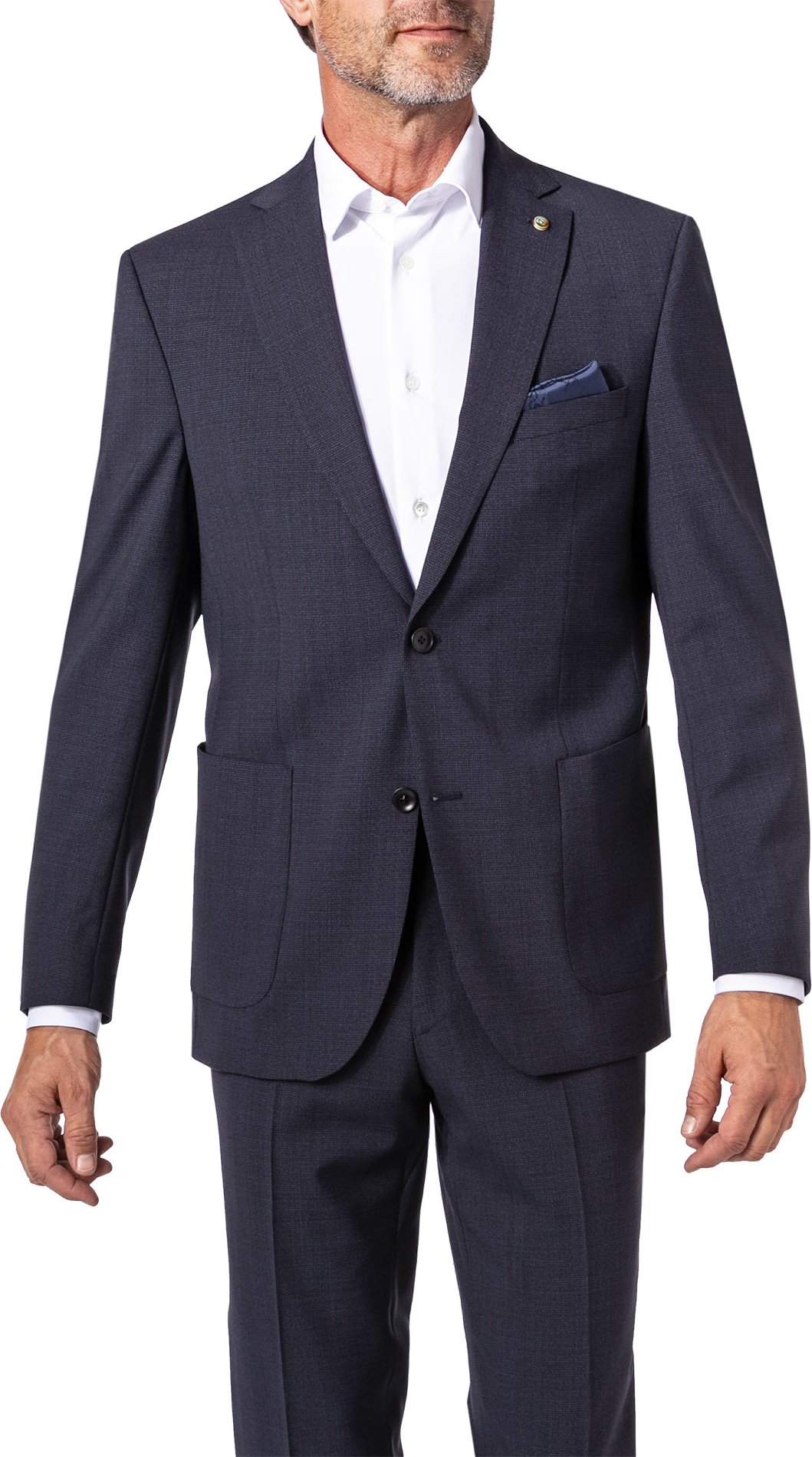 Carl Gross Herren Sakko blau meliert