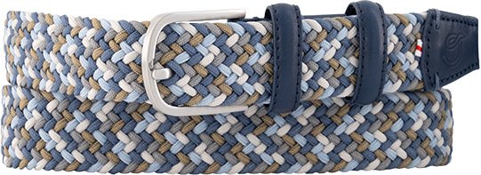 LA BOUCLE Herren Gürtel blau Textil