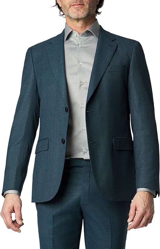 Strellson Herren Sakko blau meliert Slim Fit