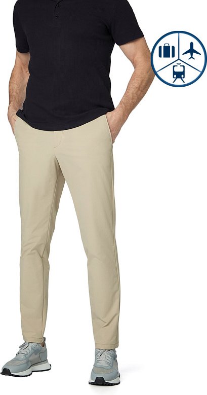 BOSS Black Herren Hose beige Slim Fit