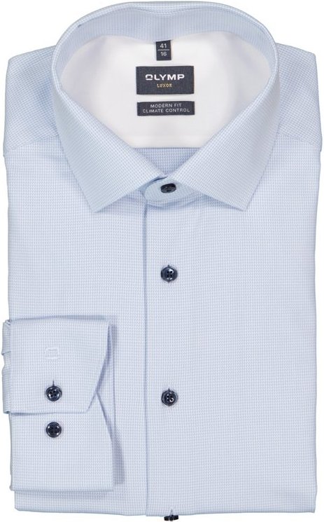OLYMP Herren Hemd blau