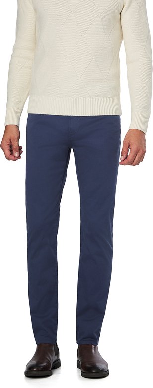 BOSS Black Herren Hose blau Slim Fit