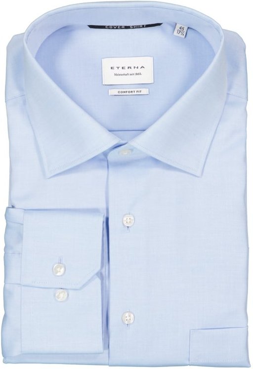 ETERNA Herren Hemden blau Comfort Fit