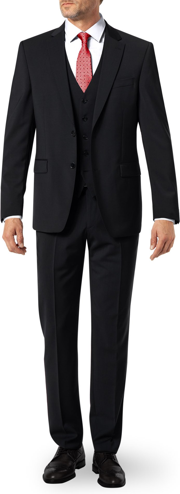 DIGEL Herren Anzug schwarz