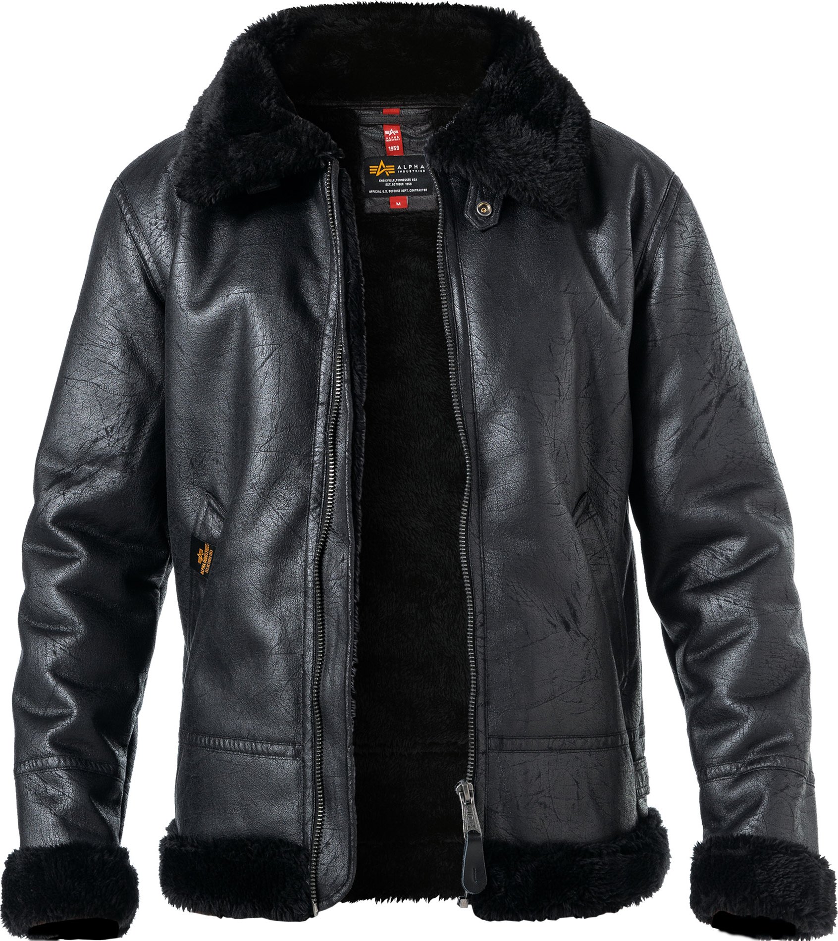 ALPHA INDUSTRIES Herren Jacke schwarz unifarben